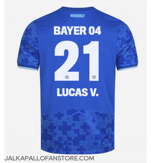 Bayer Leverkusen Lucas Vazquez #21 Kolmaspaita 2025-26 Lyhythihainen Bayer Leverkusen Lucas Vazquez #21 Kolmaspaita 2025-26 Lyhythihainen